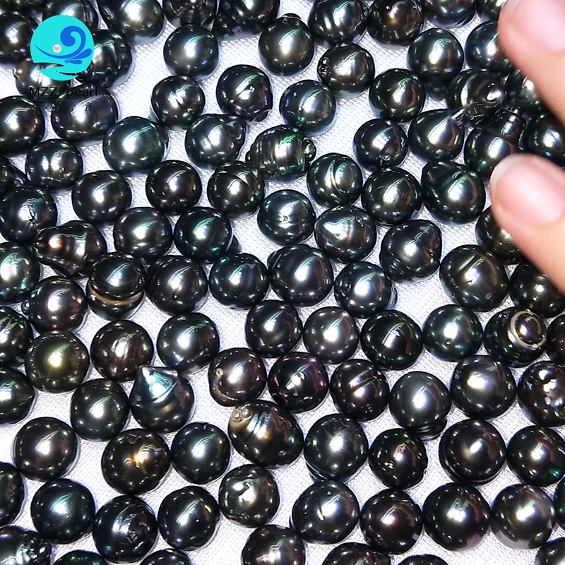 Loose Tahitian Black Pearls, sizes 9-10mm