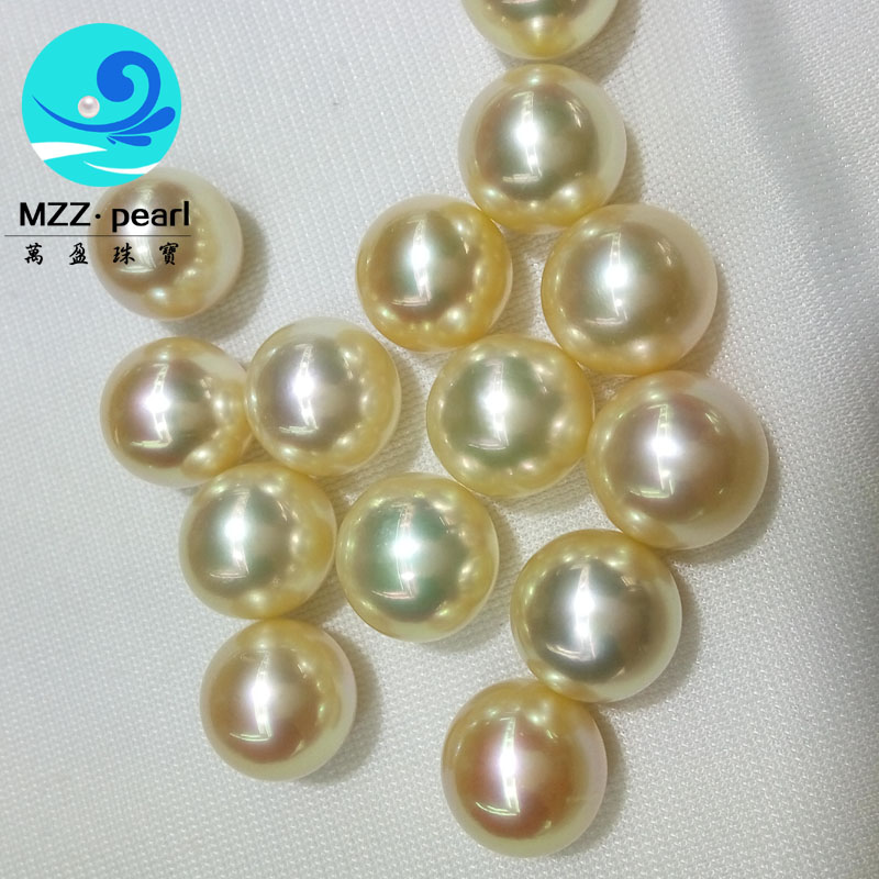 natural light golden 11mm perfect round south sea pearl wholesale price