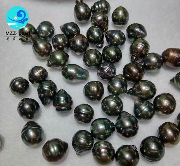 Loose Tahitian Black Pearls, sizes 8 to 11 mm wholesale at cheap low price
