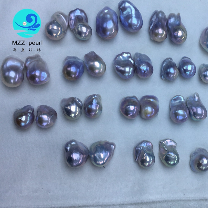 large size high luster and good quality silver blue baroque pearls for ...