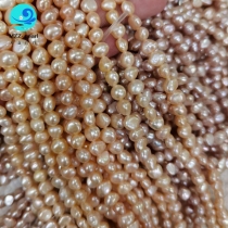 white nugget pearl strings